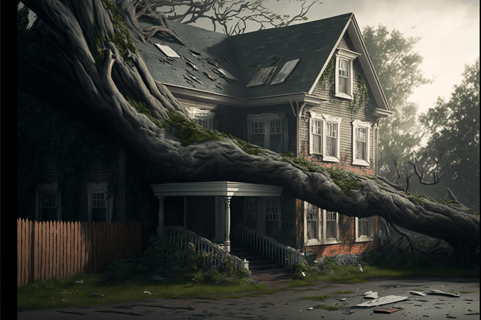 Neighbor's tree fell on my house Neighbor Cut Down My Tree